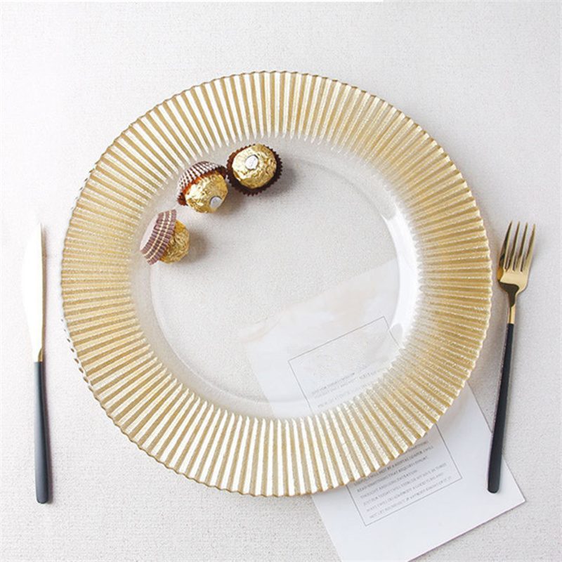 Wholesale Glass Charger Plate PZ-001 - Image 3